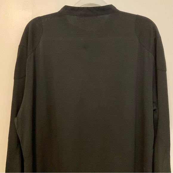 Ralph Lauren Black Label Button Front Chest Pockets Long Sleeve Shirt Black - Picture 9 of 14
